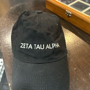 Black Zeta Tau Alpha Cap sorority one size